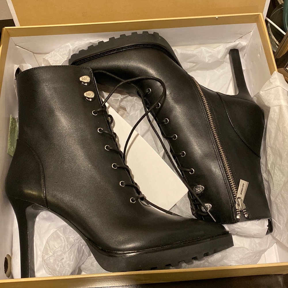 NEW in box. Michael by Michael Kors. Kyle Lace Up Bootie.